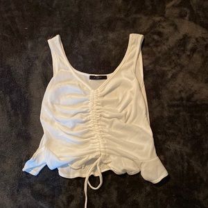 White crop top